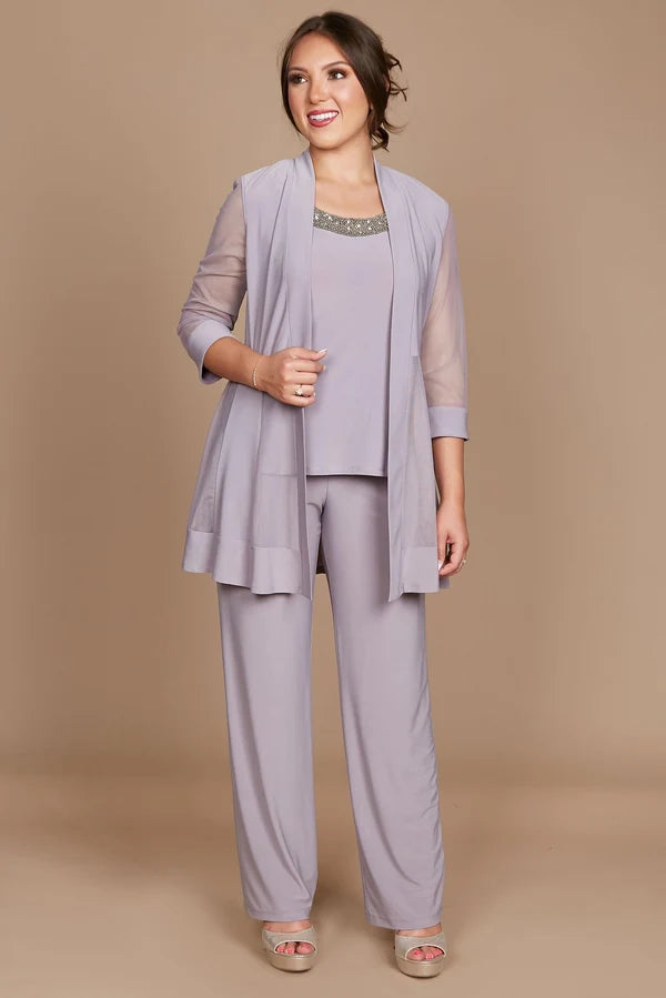 Mother Of The Bride Pant Suit Plus Size R&M Richards 8764W
