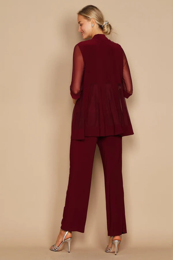 Mother Of The Bride Pant Suit Plus Size R&M Richards 8764W