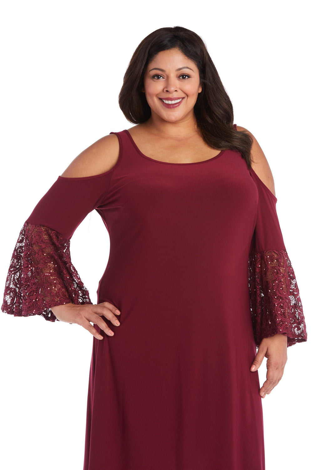 R&M Richards Plus Size Short Dress 8942W - The Dress Outlet
