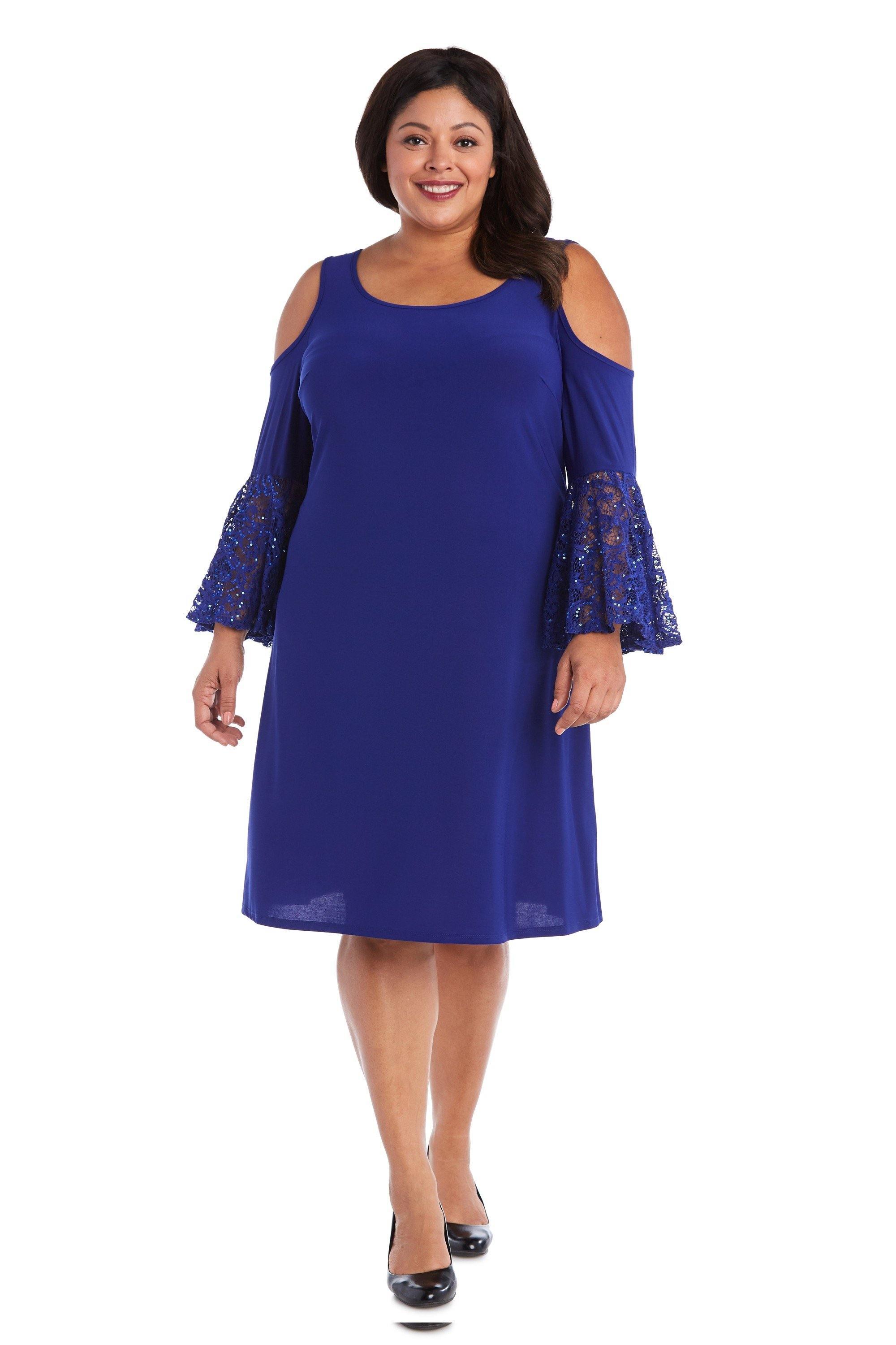 R&M Richards Plus Size Short Dress 8942W - The Dress Outlet