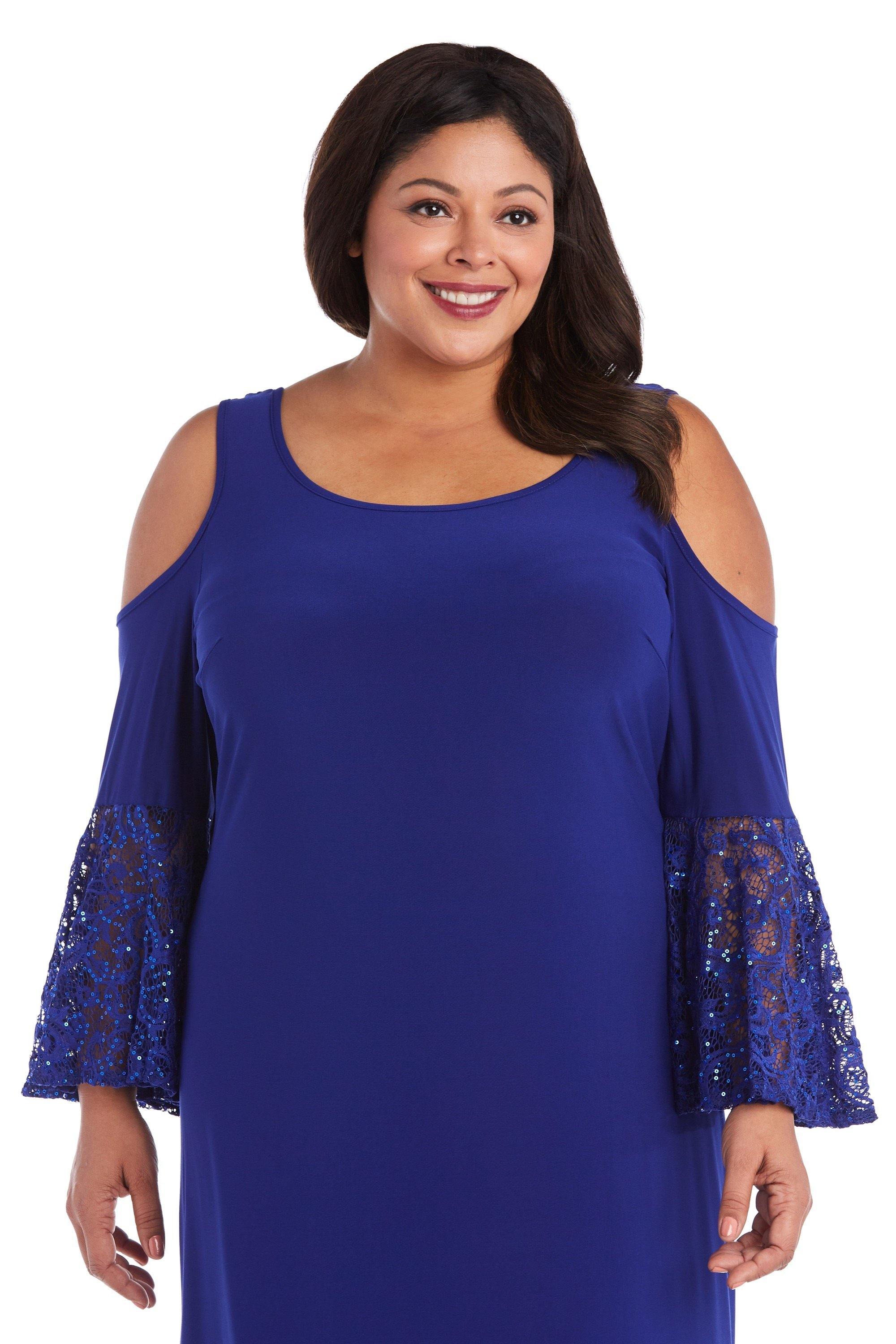 R&M Richards Plus Size Short Dress 8942W - The Dress Outlet
