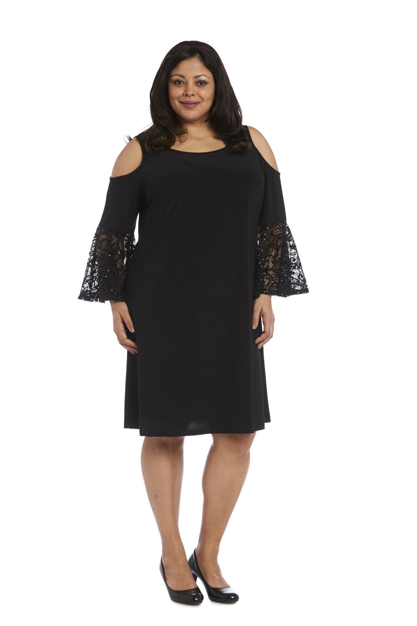R&M Richards Plus Size Short Dress 8942W - The Dress Outlet