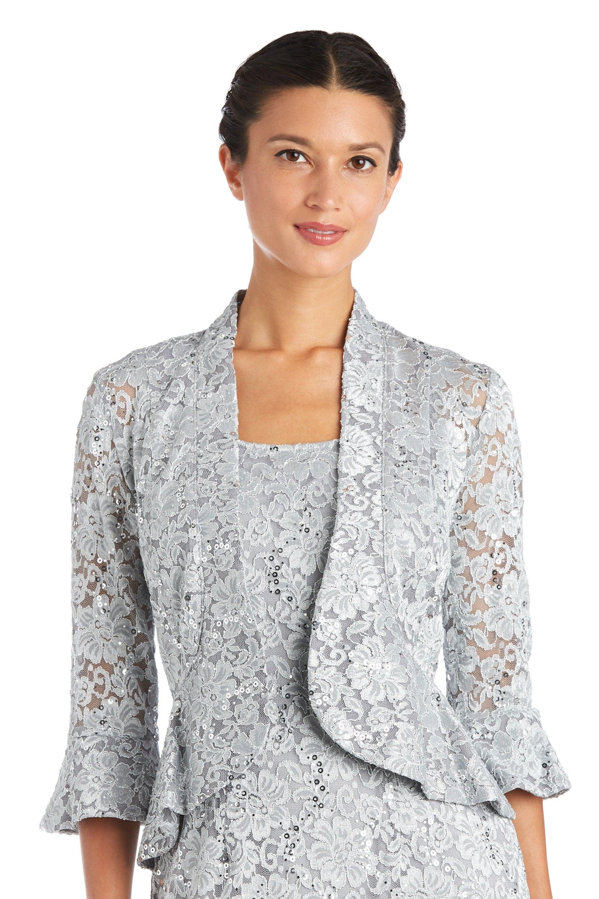 R&M Richards 9896 Long Mother Of The Bride Jacket Dress