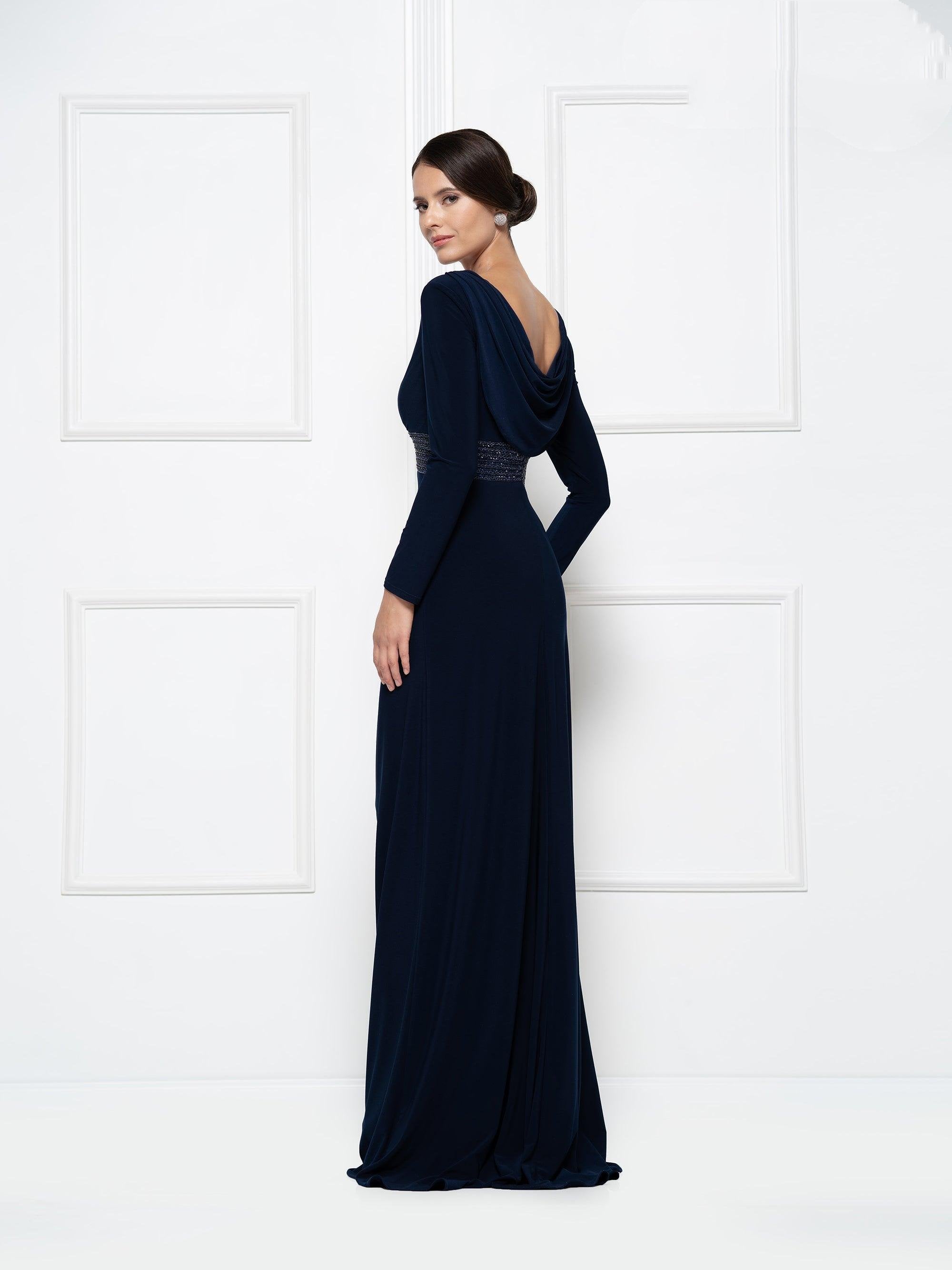 Rina di Montella Formal Long Sleeve Dress 2691 - The Dress Outlet