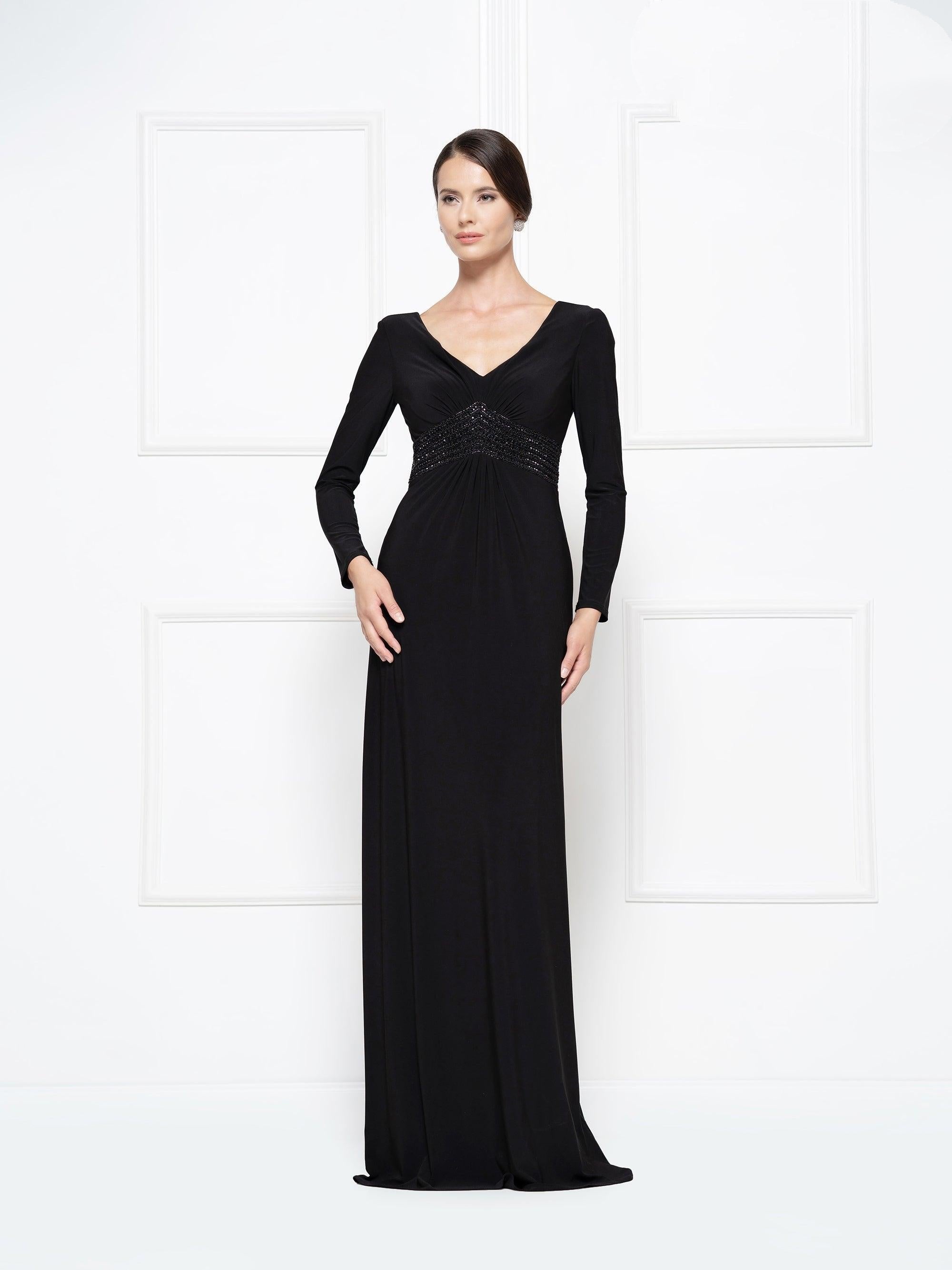Rina di Montella Formal Long Sleeve Dress 2691 - The Dress Outlet