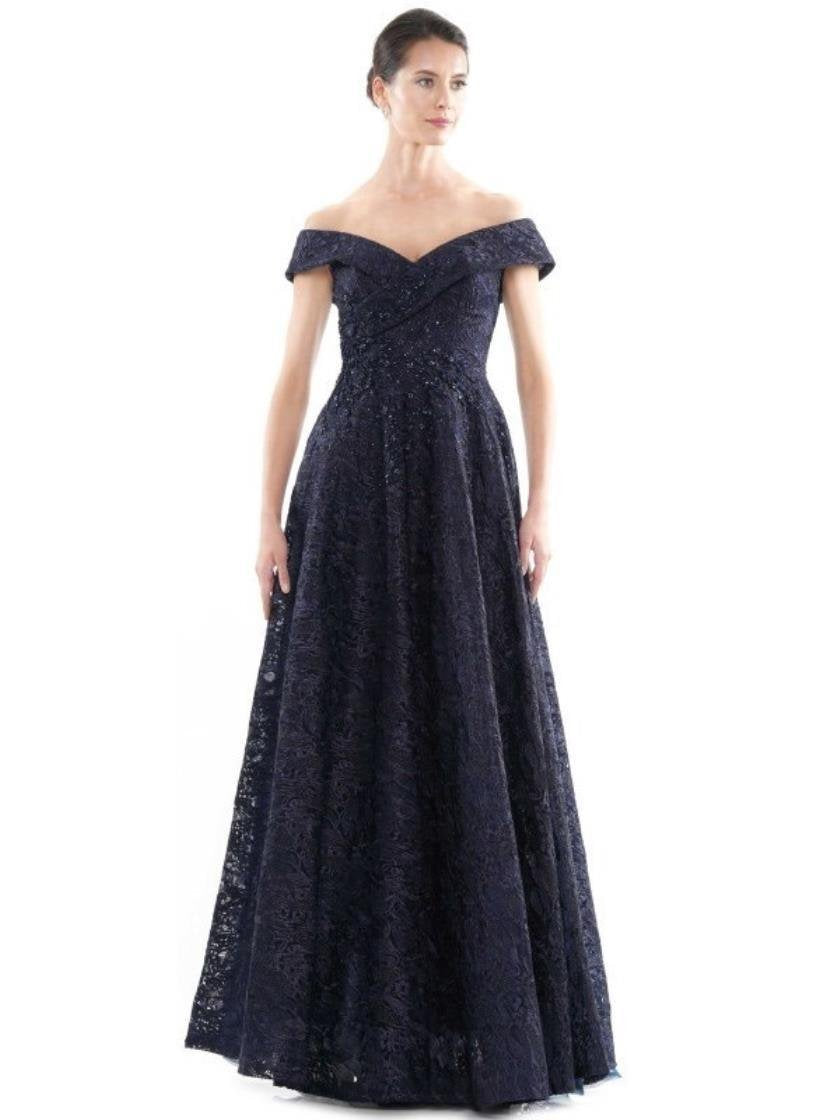 Rina di Montella Formal Off Shoulder Long Gown 2715 - The Dress Outlet