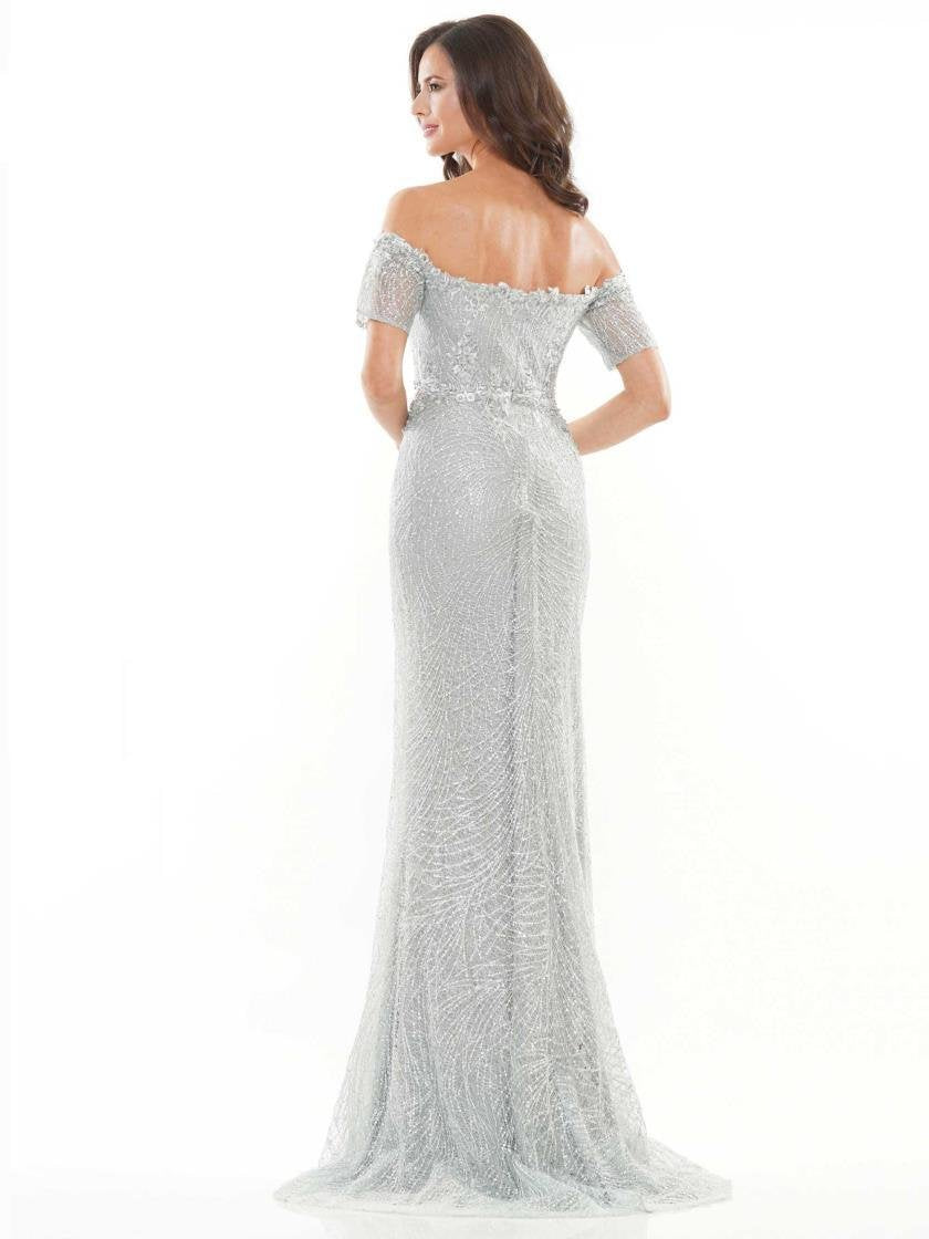 Rina di Montella Lace Off Shoulder Long Dress 2736 - The Dress Outlet