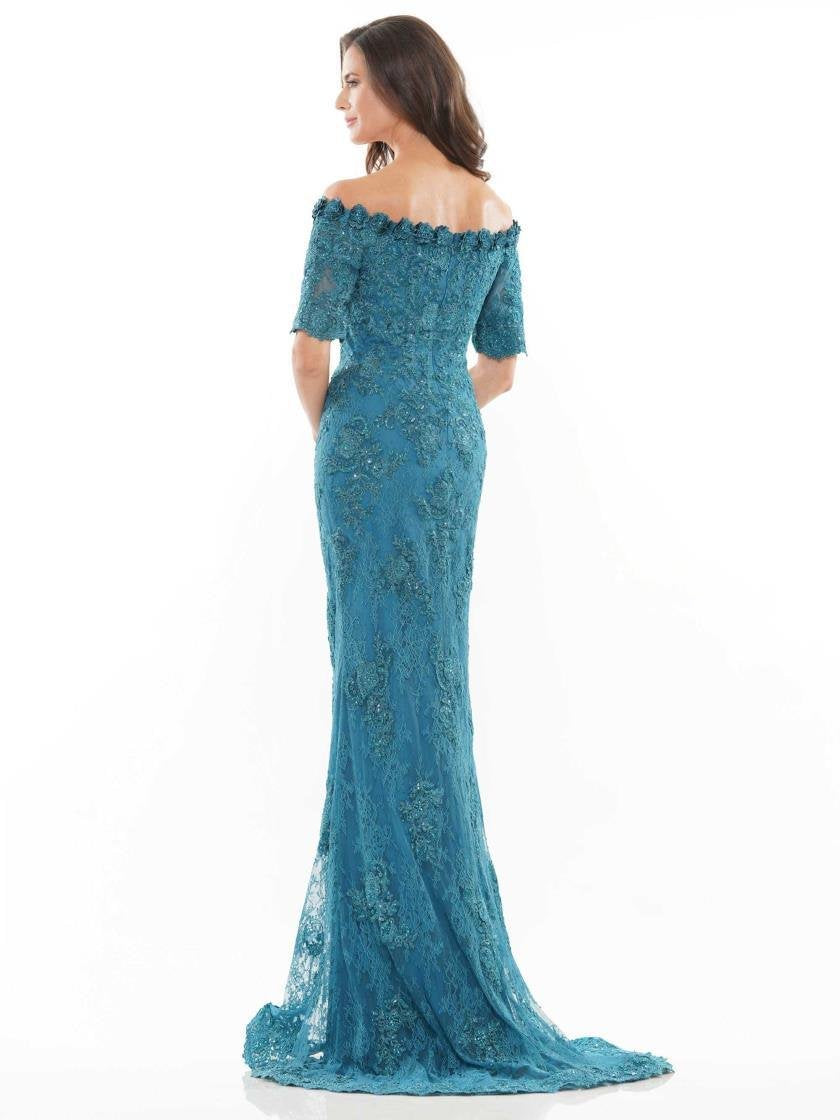 Rina di Montella Lace Offshoulder Long Dress 2727 - The Dress Outlet