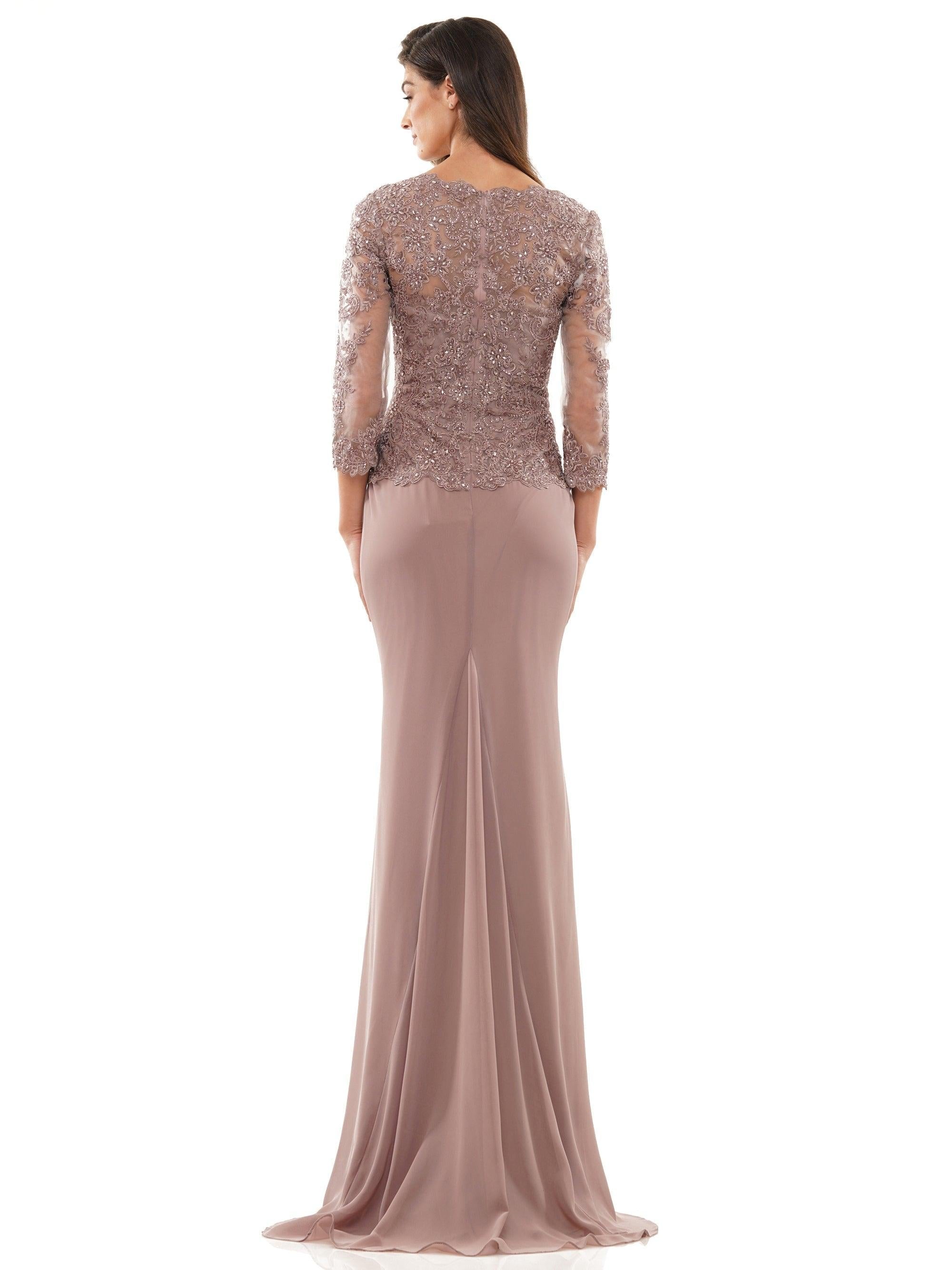 Rina di Montella Long Formal Chiffon Dress 2744 - The Dress Outlet
