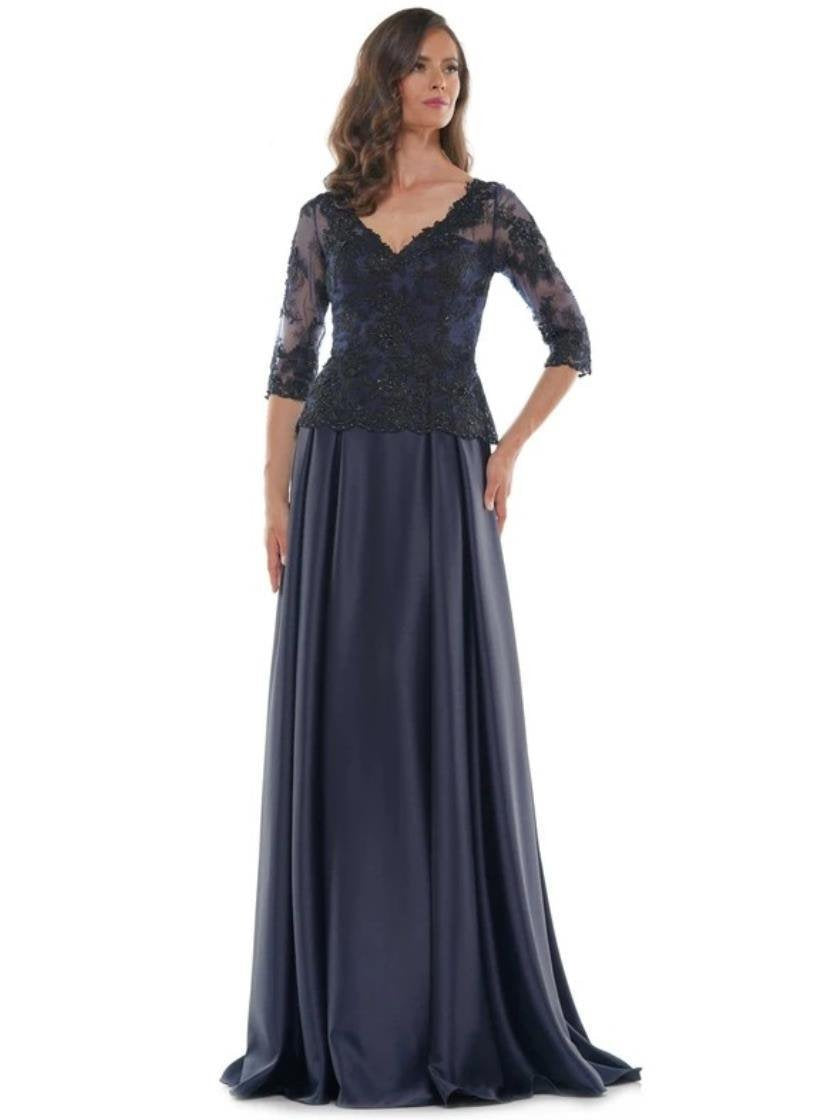 Rina di Montella Long Formal Long Sleeve Dress 2720 - The Dress Outlet