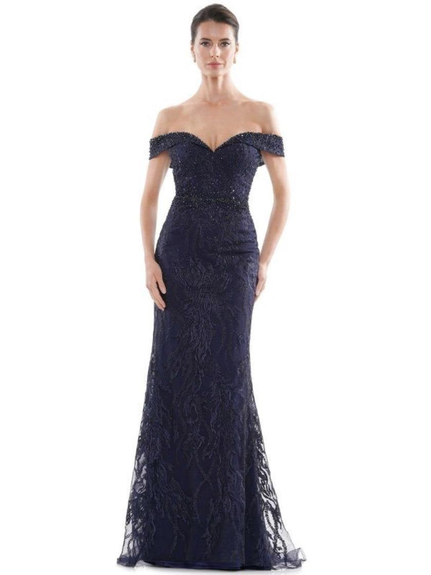 Rina di Montella Long Formal Off Shoulder Gown 2713 - The Dress Outlet