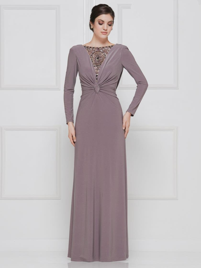 Rina di Montella Long MOther of the Bride Gown 1738 - The Dress Outlet