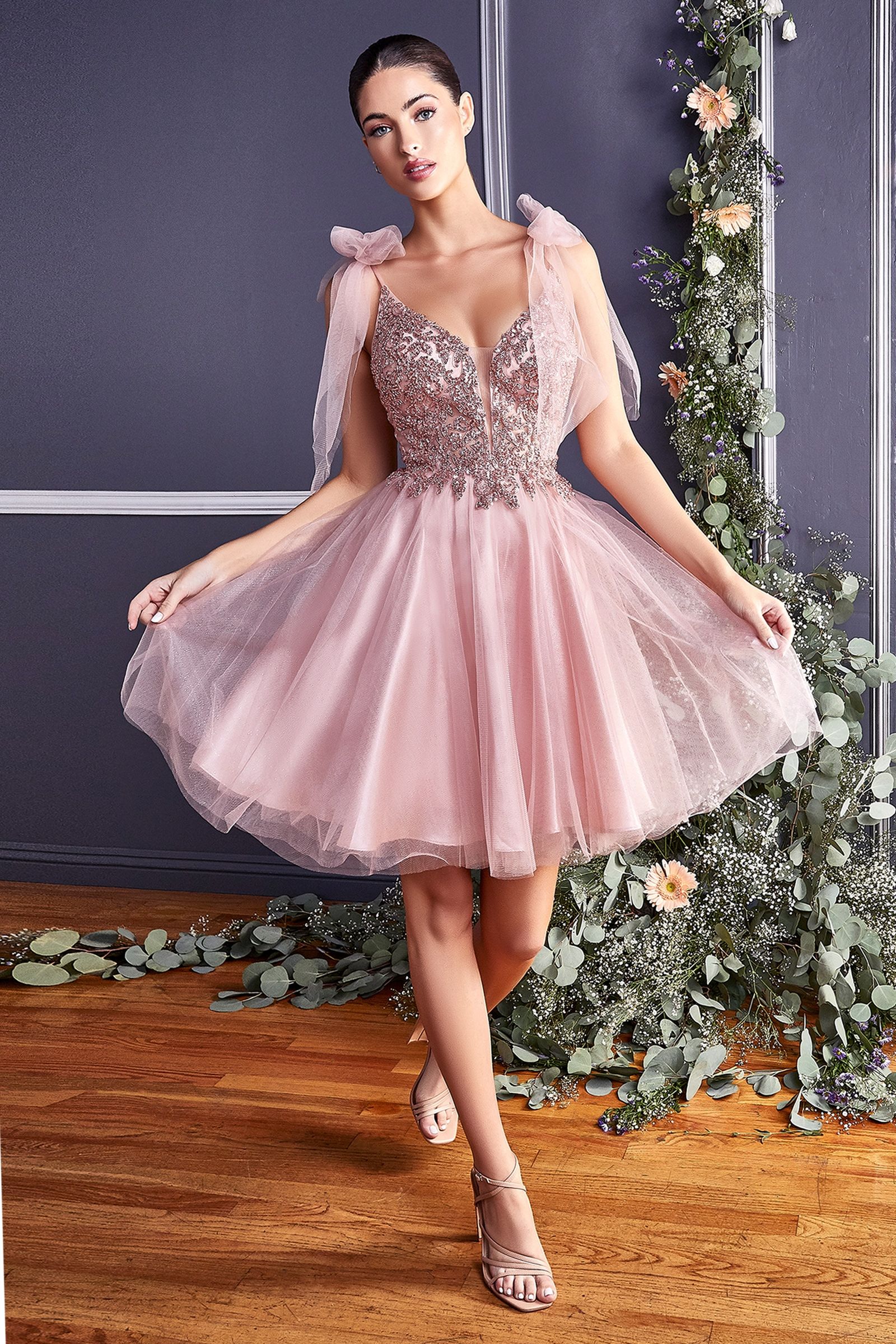 Cocktail Dresses Prom Short Dress Homecoming Rose Gold