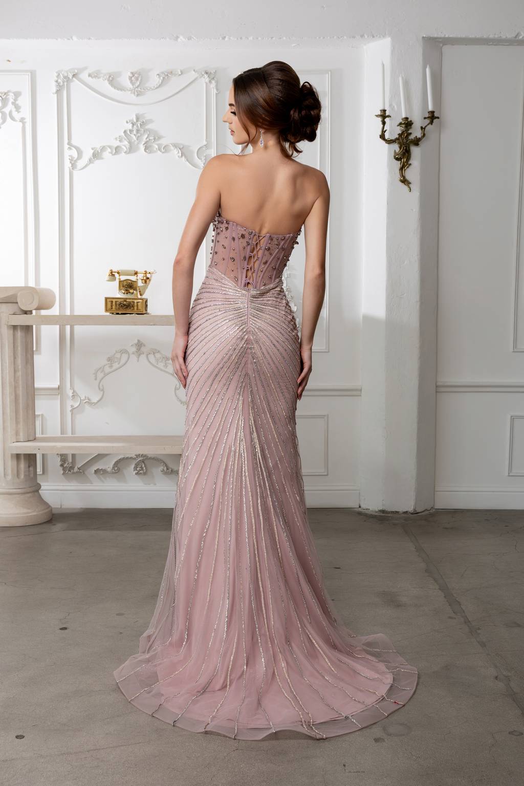 Sweetheart Floor-Length Tulle Prom Sheath Column May Queen RQ8216