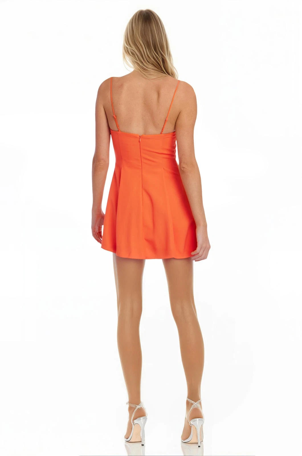 Square Mini Crepe Cocktail Fit & Flare Badgley Mischka J0445