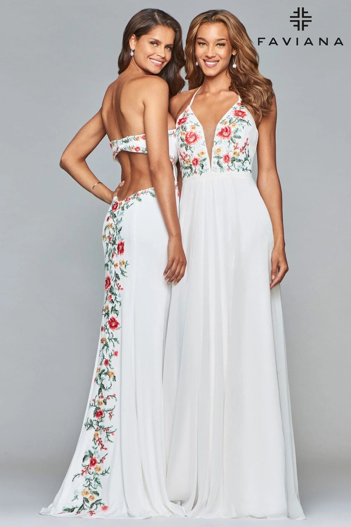 Prom Dresses Long Formal Sexy Halter Prom Dress Ivory