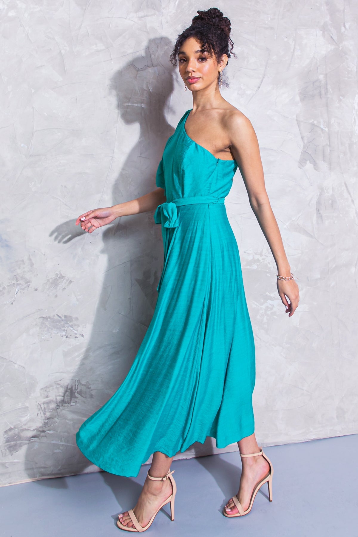 Cocktail Dresses Tea Length Formal Cocktail Dress Flying Tomato ID19897 Turquoise