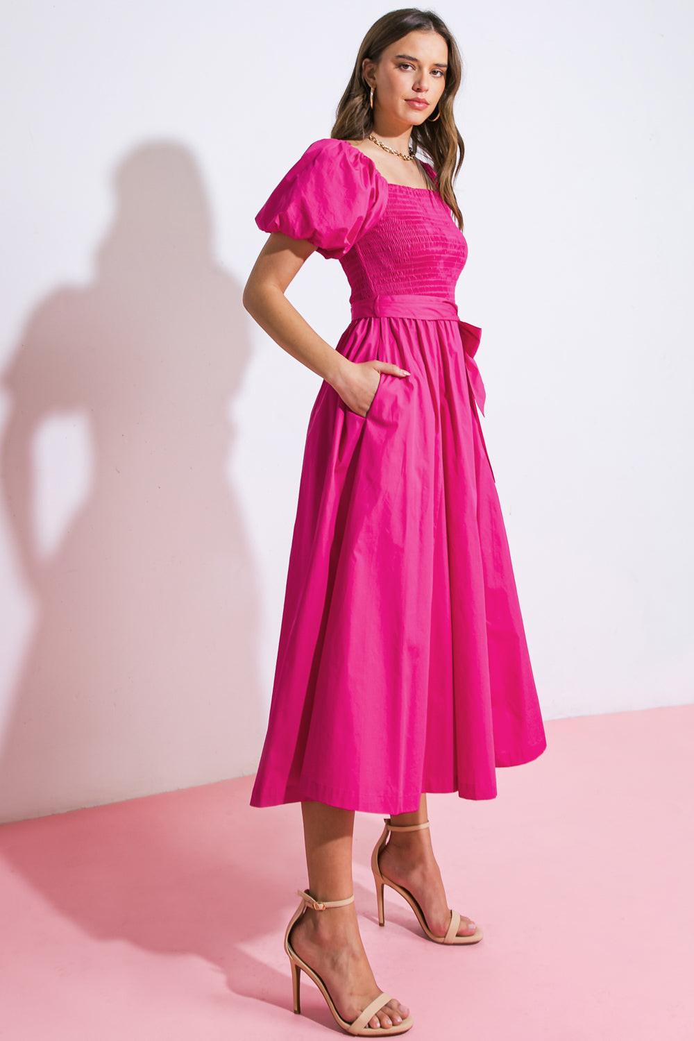 Square Tea-Length Satin Evening A-Line Flying Tomato ID20528