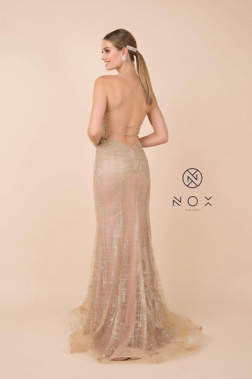 Sexy Long Fitted Prom Dress Evening Gown - The Dress Outlet Nox Anabel