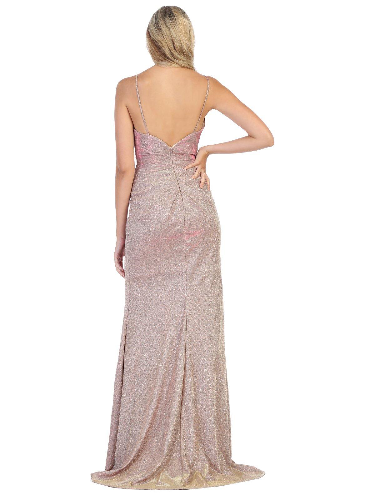 Sexy Long Formal Spaghetti Strap Evening Prom Dress - The Dress Outlet May Queen