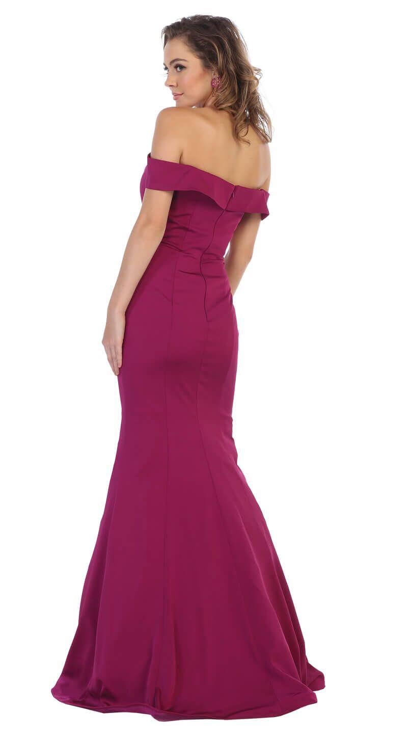 Sexy Off The Shoulder Long Prom Dress Evening Gown - The Dress Outlet May Queen