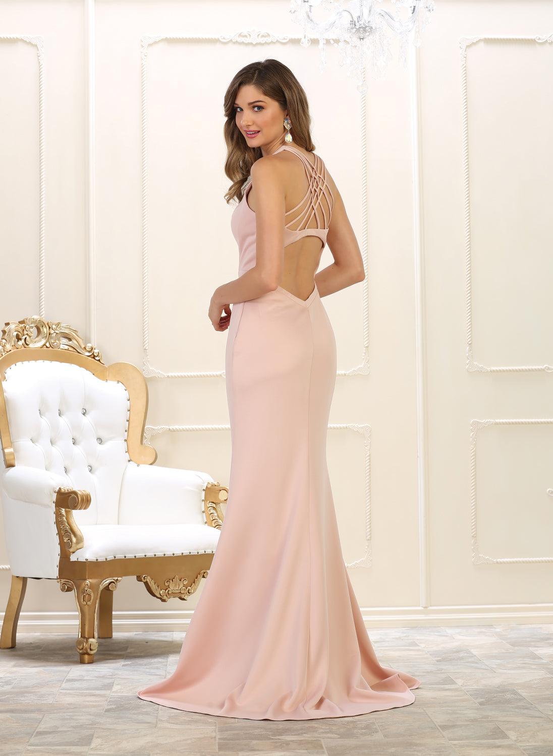 Sexy Prom Long Dress Formal Backless - The Dress Outlet May Queen