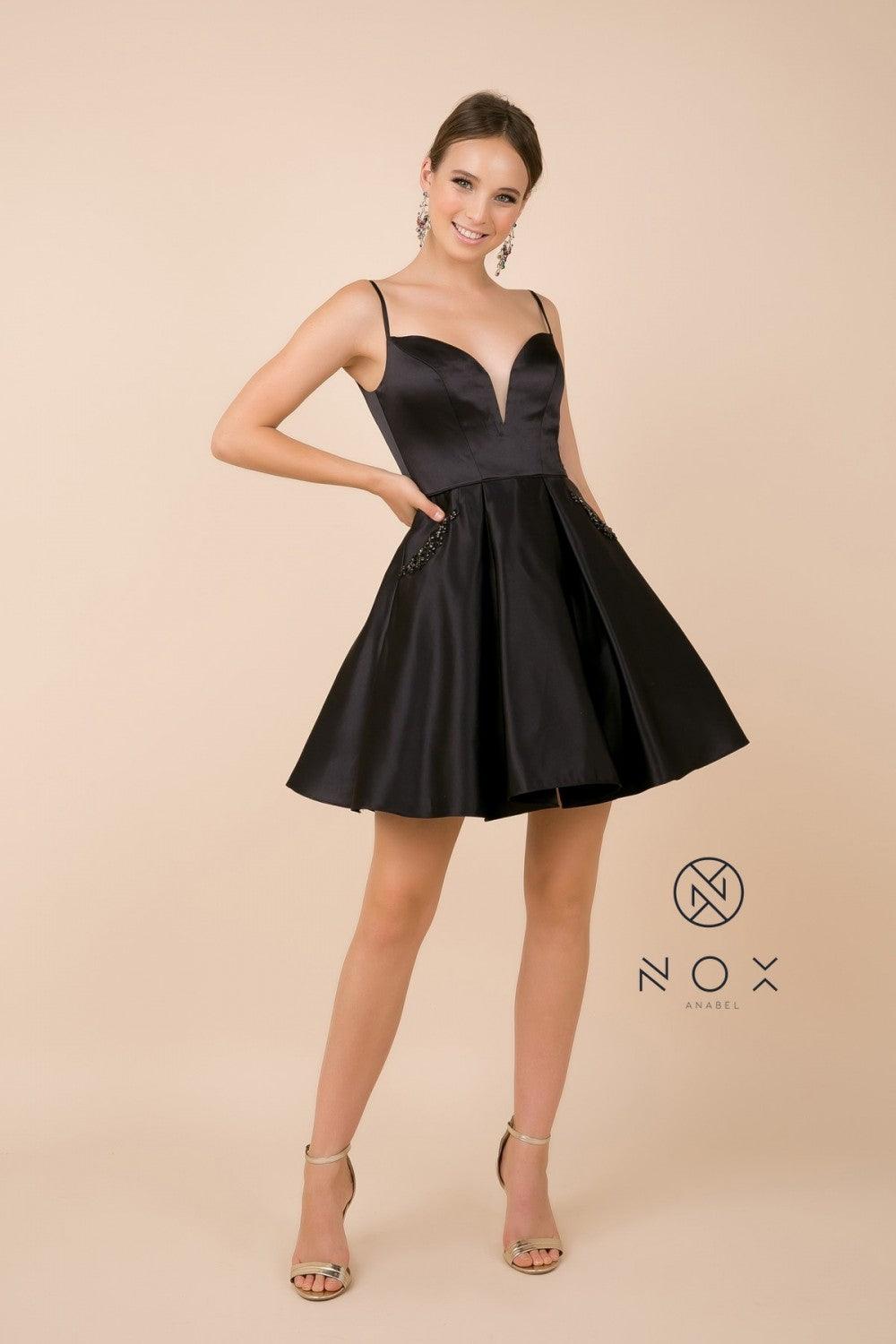 Sexy Short Homecoming Dress Cocktail - The Dress Outlet Nox Anabel