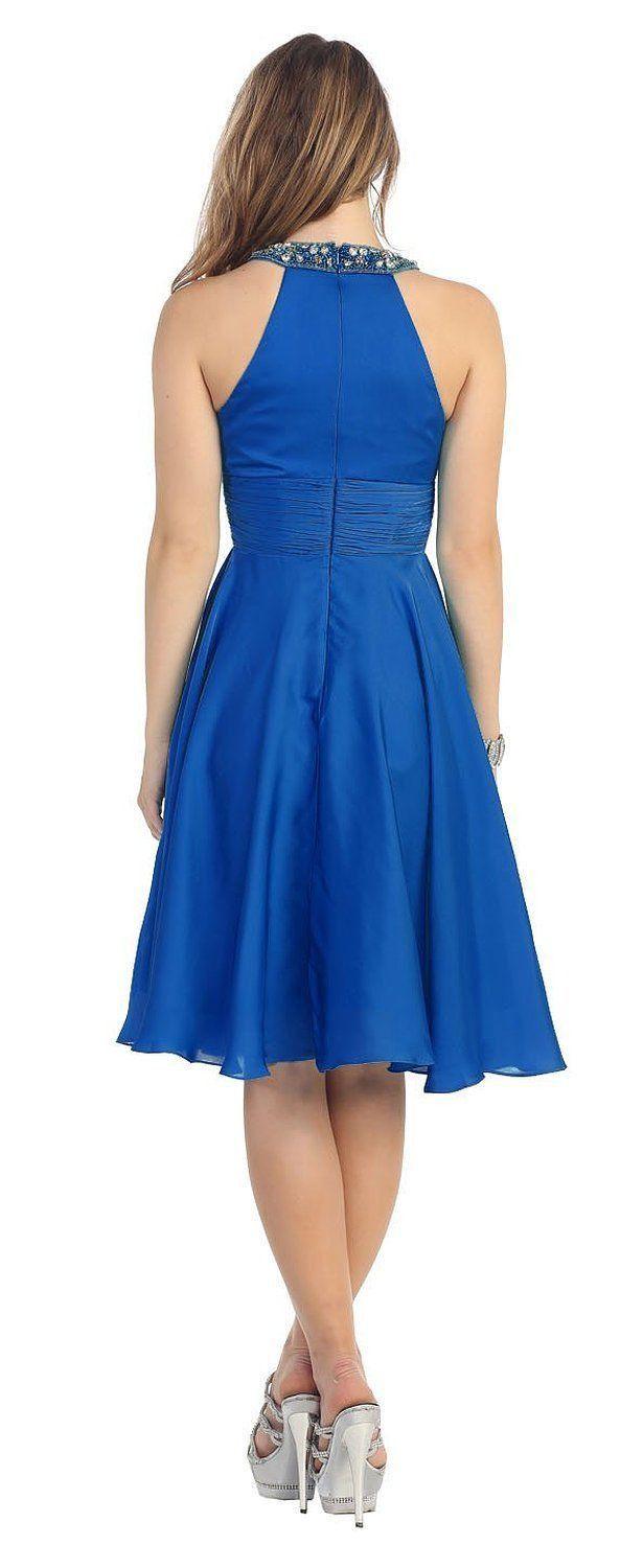 Short Bridesmaids Cocktail Formal Dress - The Dress Outlet May Queen