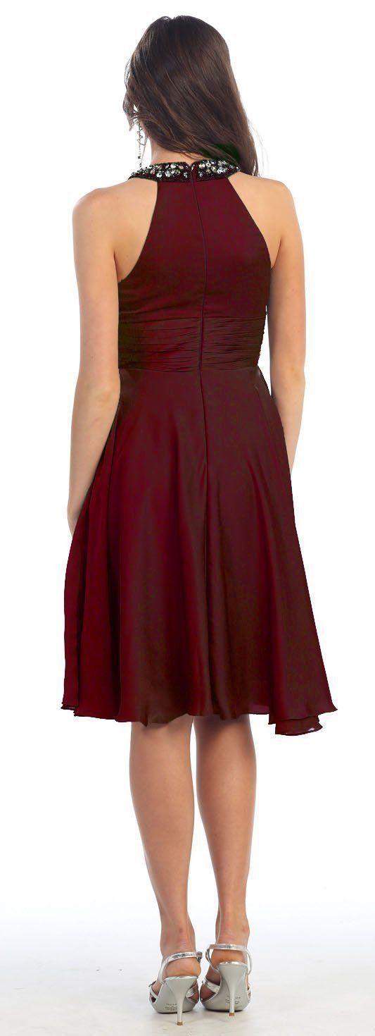 Short Bridesmaids Cocktail Formal Dress - The Dress Outlet May Queen