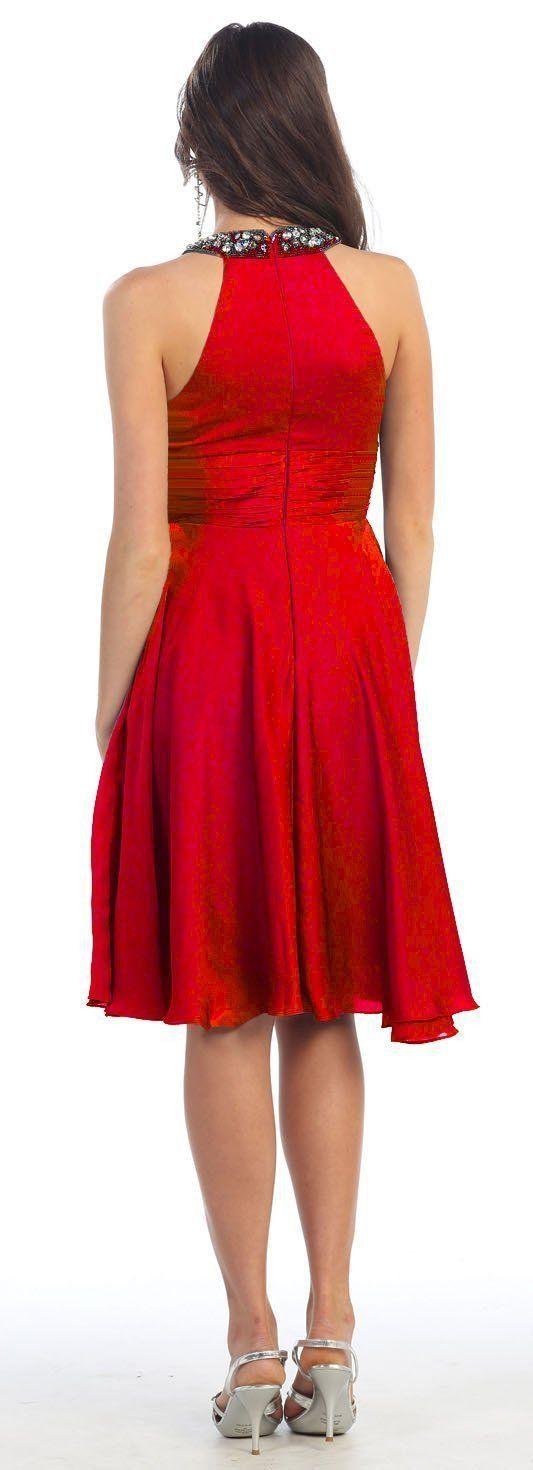 Short Bridesmaids Cocktail Formal Dress - The Dress Outlet May Queen