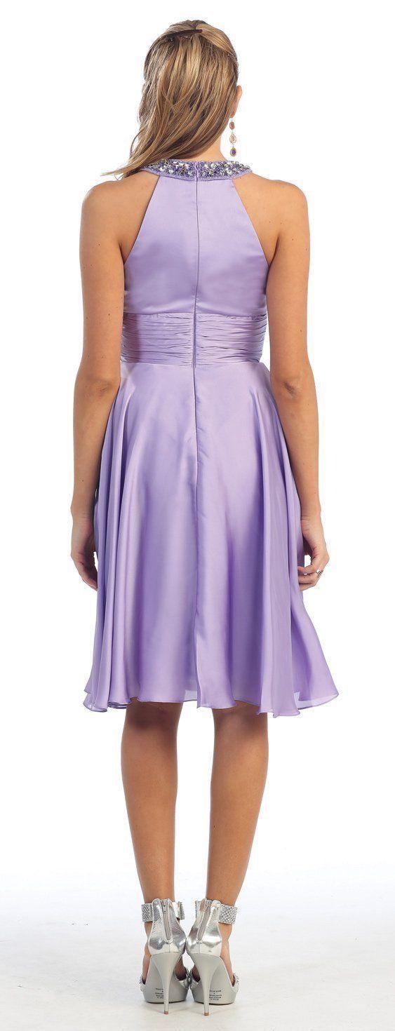 Short Bridesmaids Cocktail Formal Dress - The Dress Outlet May Queen