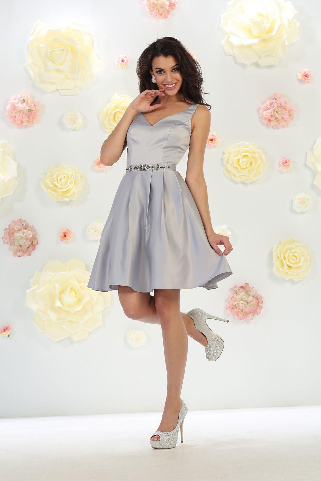 Short Bridesmaids Dress Homecoming Prom Cocktail Party - The Dress Outlet May Queen