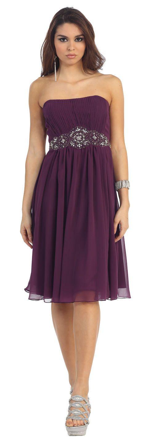 Short Cocktail Dress Bridesmaids - The Dress Outlet May Queen