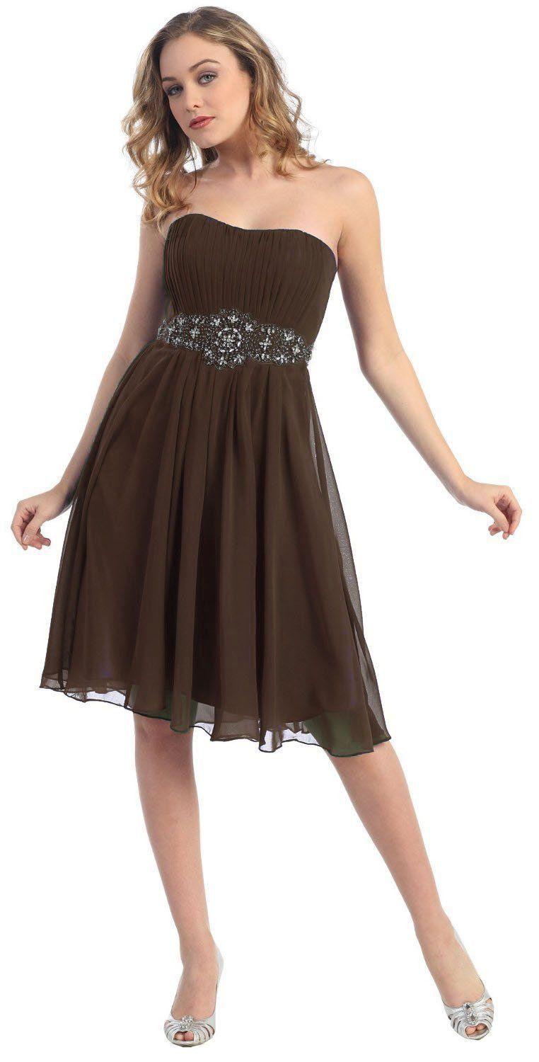 Short Cocktail Dress Bridesmaids - The Dress Outlet May Queen