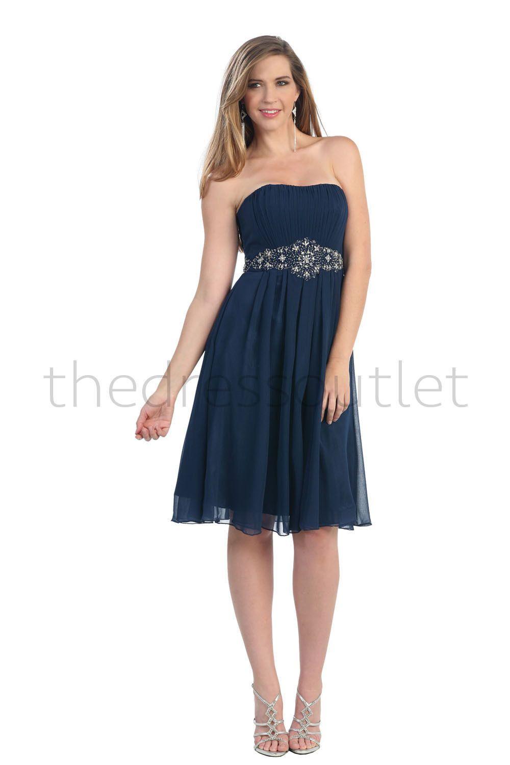 Short Cocktail Dress Bridesmaids - The Dress Outlet May Queen