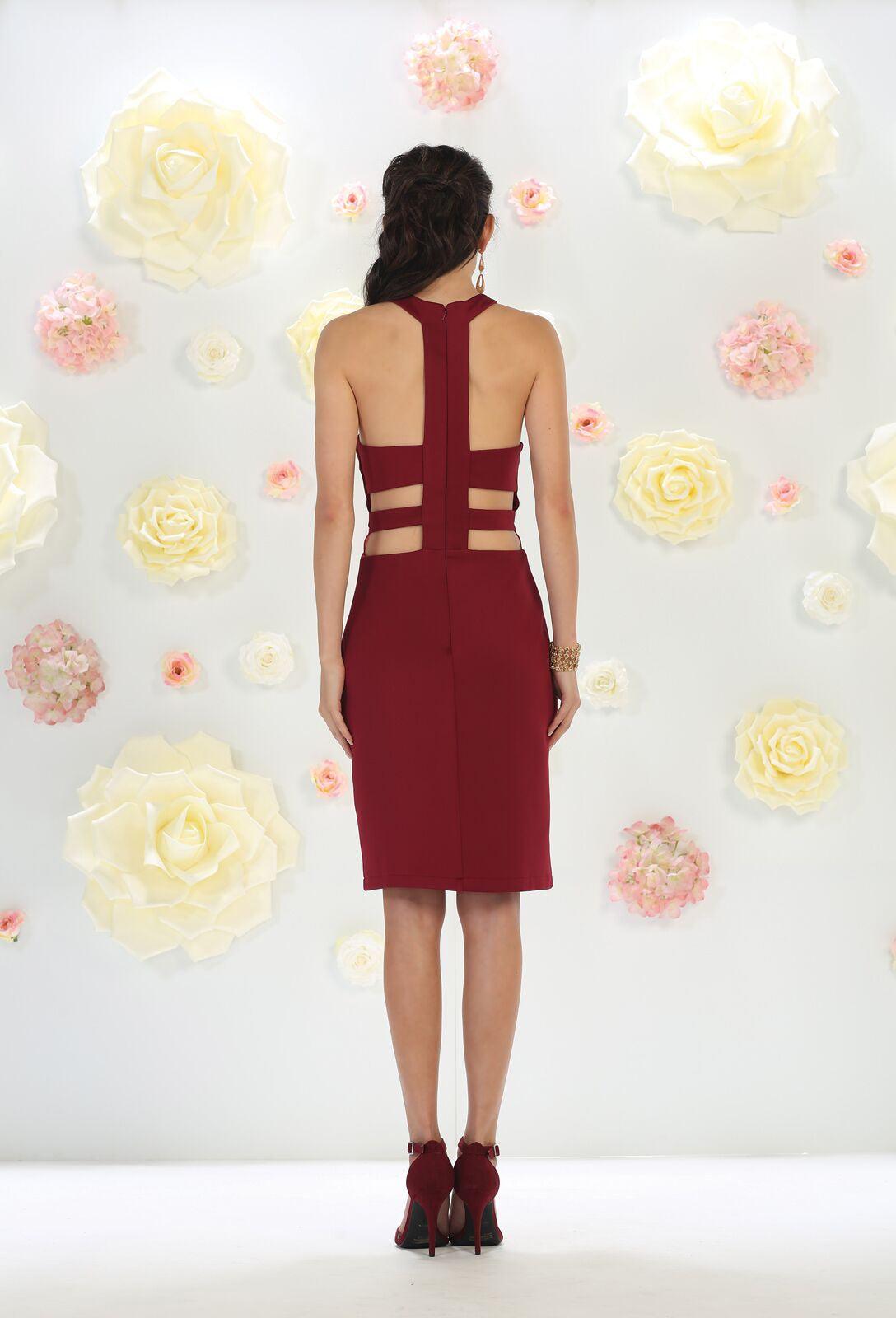 Short Cocktail Evening Party Prom Dress - The Dress Outlet May Queen