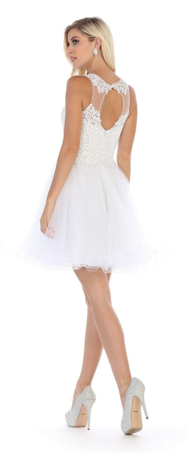 Short Dress Prom Formal Sexy Backless - The Dress Outlet May Queen