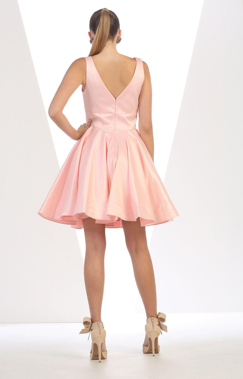 Short Formal Dress Graduation Prom Cocktail Bridesmaids - The Dress Outlet May Queen