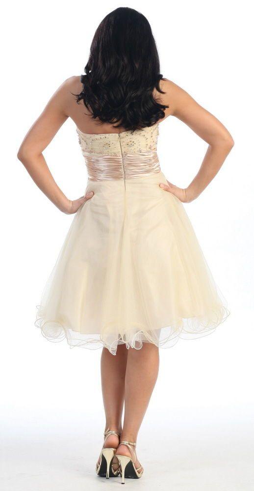 Short Formal Homecoming Prom Dress - The Dress Outlet May Queen