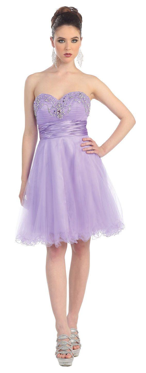 Short Formal Homecoming Prom Dress - The Dress Outlet May Queen