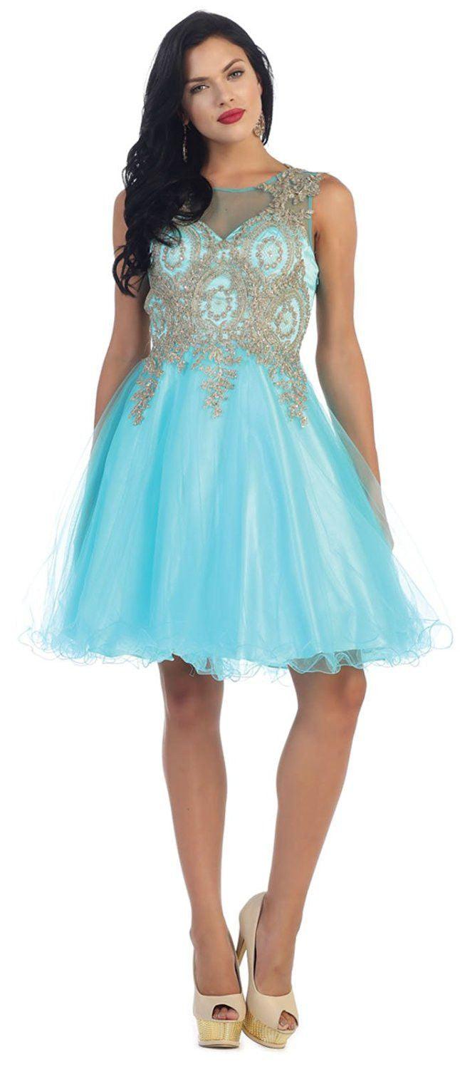 Short Formal Prom Homecoming Dress - The Dress Outlet May Queen