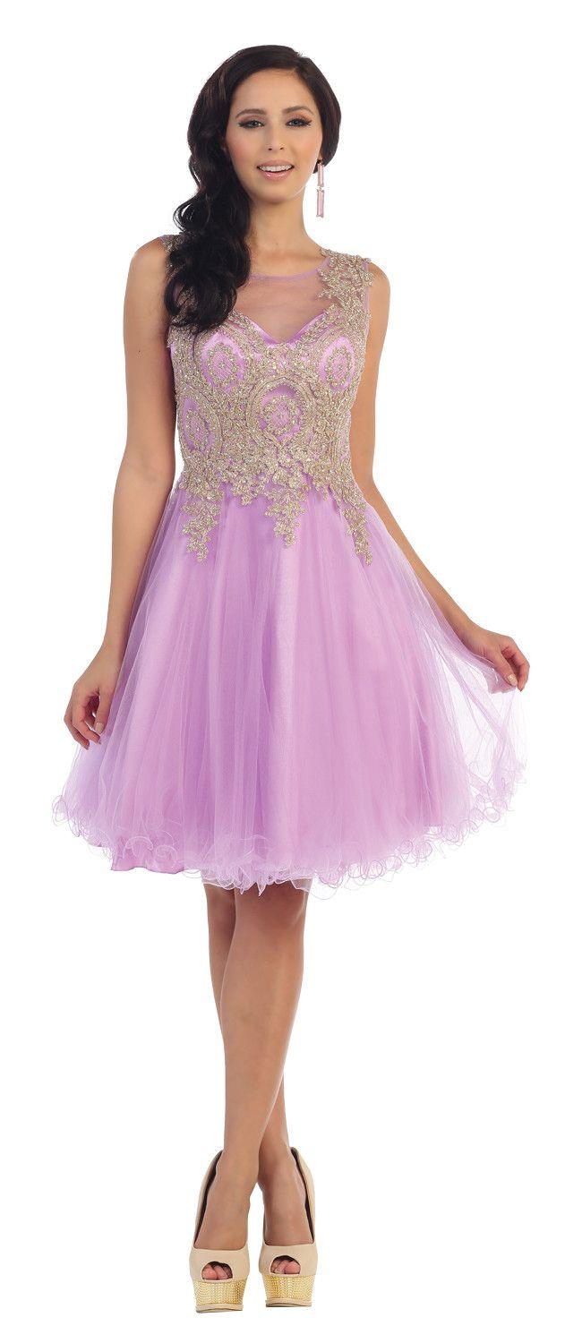 Short Formal Prom Homecoming Dress - The Dress Outlet May Queen