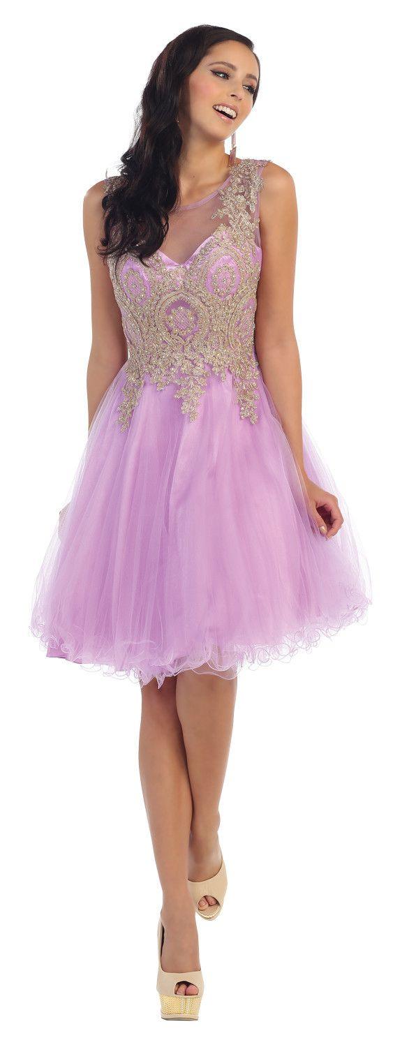 Short Formal Prom Homecoming Dress - The Dress Outlet May Queen