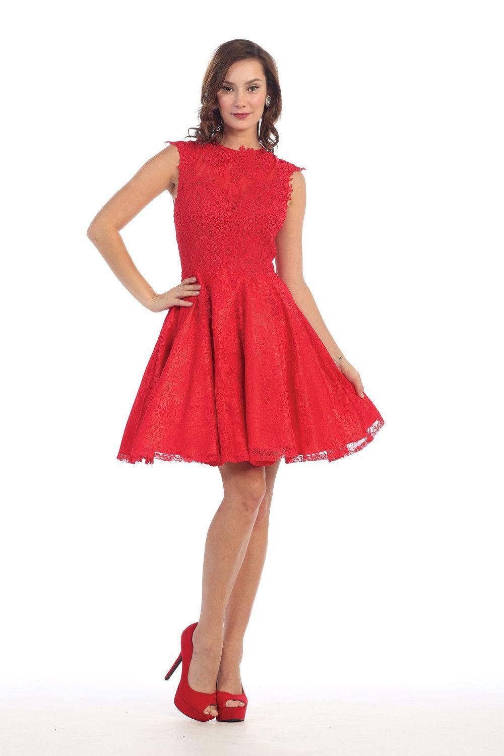 Short Homecoming Prom Cocktail Dress - The Dress Outlet May Queen