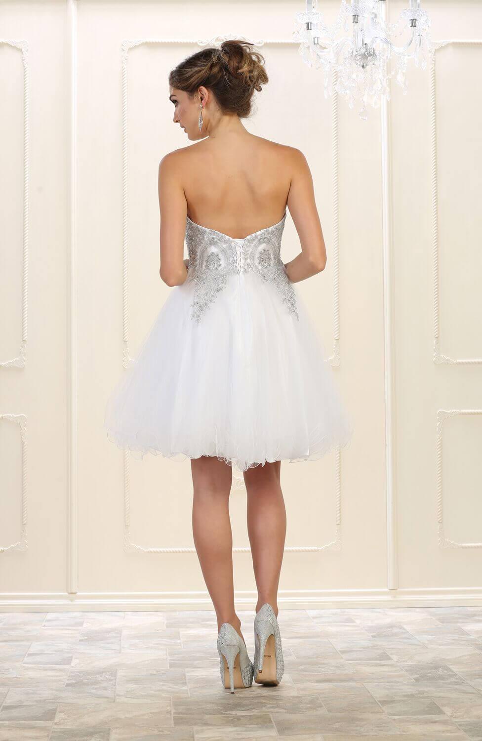 Short Homecoming Prom Dress Cocktail - The Dress Outlet May Queen