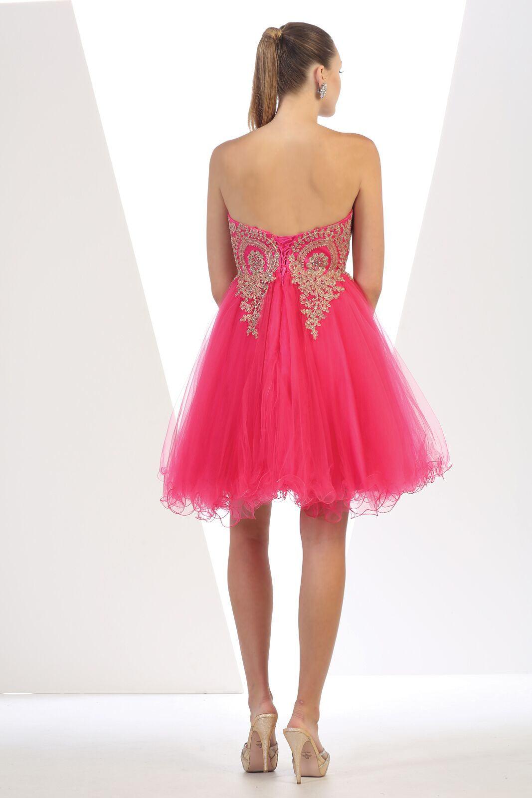 Short Homecoming Prom Dress Cocktail - The Dress Outlet May Queen