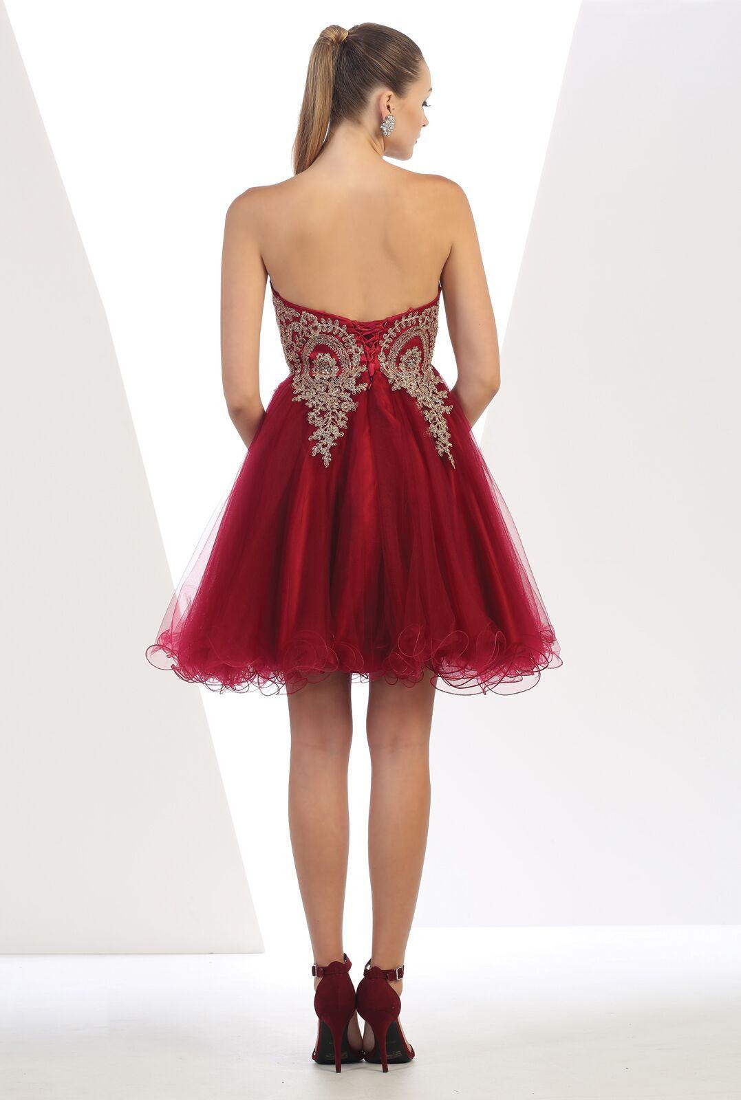 Short Homecoming Prom Dress Cocktail - The Dress Outlet May Queen