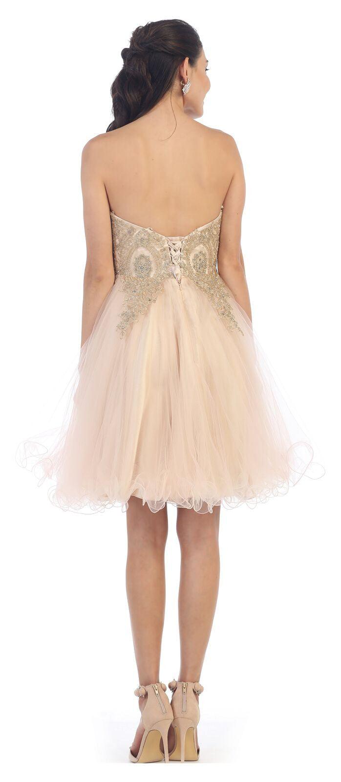 Short Homecoming Prom Dress Cocktail - The Dress Outlet May Queen