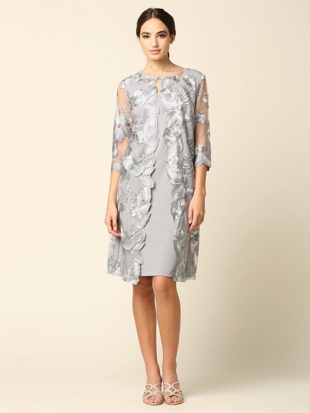Short Mother of the Bride Chiffon Dress