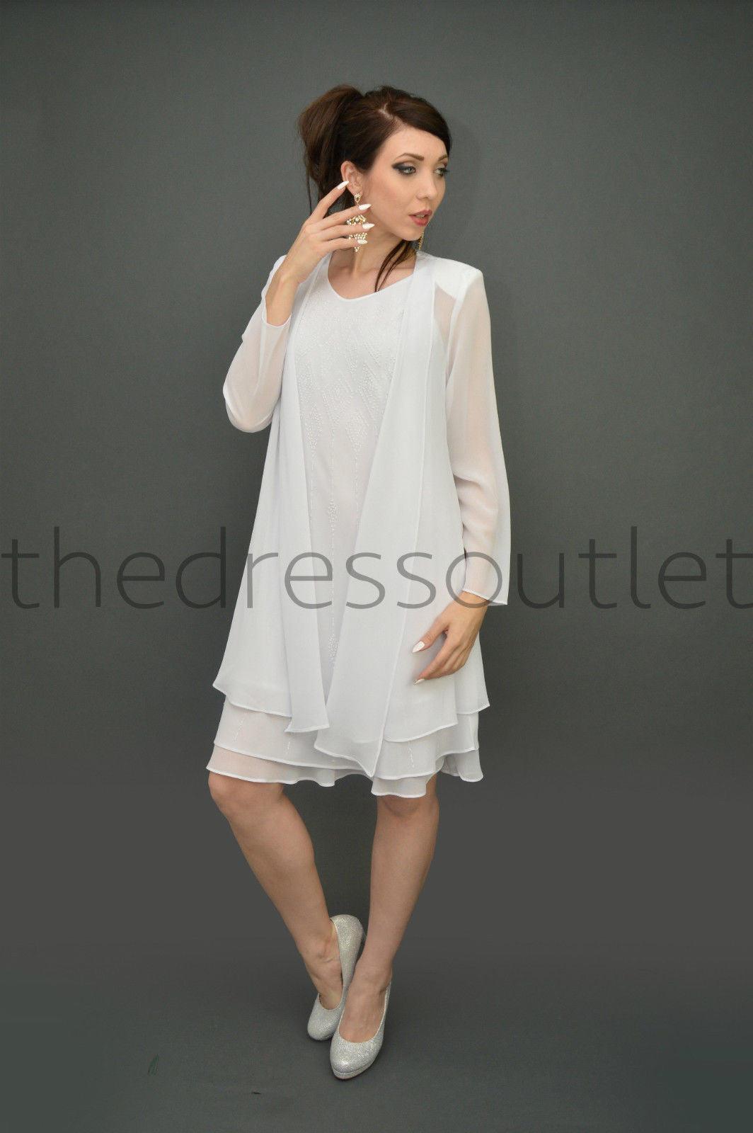 Short Mother of the Bride Formal Dress - The Dress Outlet Sally